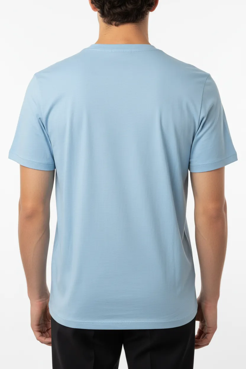 Refined Round Neck Cotton T-Shirt