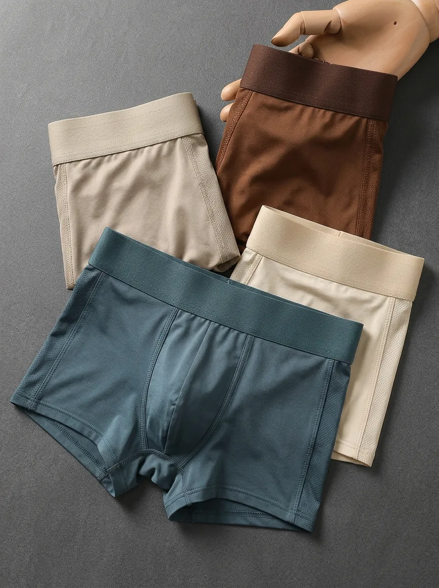 Casual Simple Four Pack Briefs