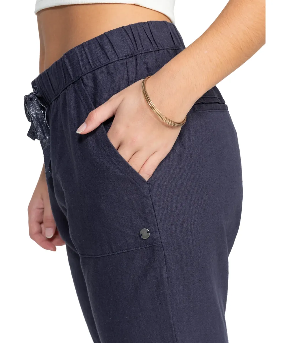Drawstring Elasticated Hem Casual Trousers