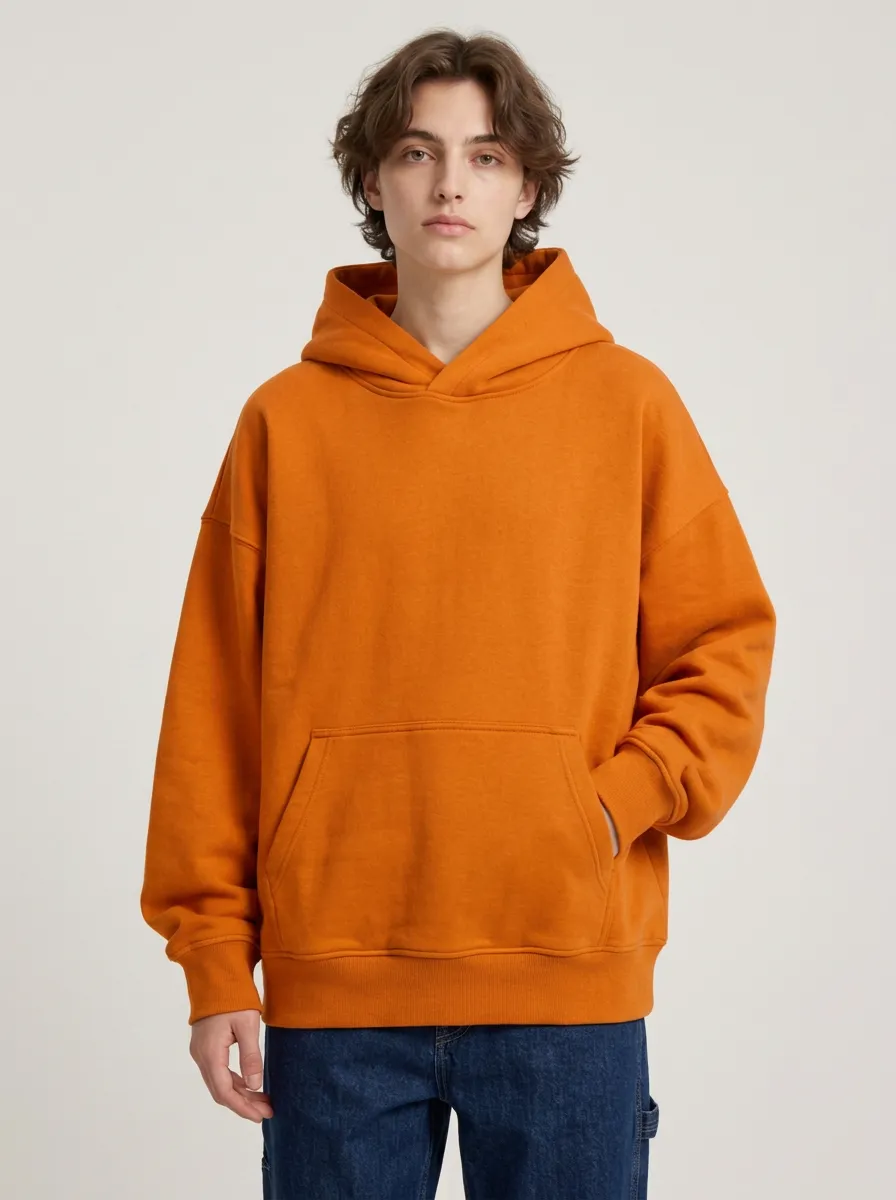 Unisex Oversized Relaxed Fit Hooded Sweatshirt