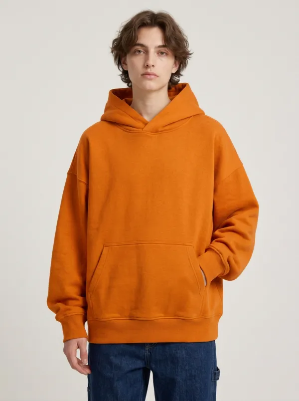 Unisex Oversized Relaxed Fit Hooded Sweatshirt