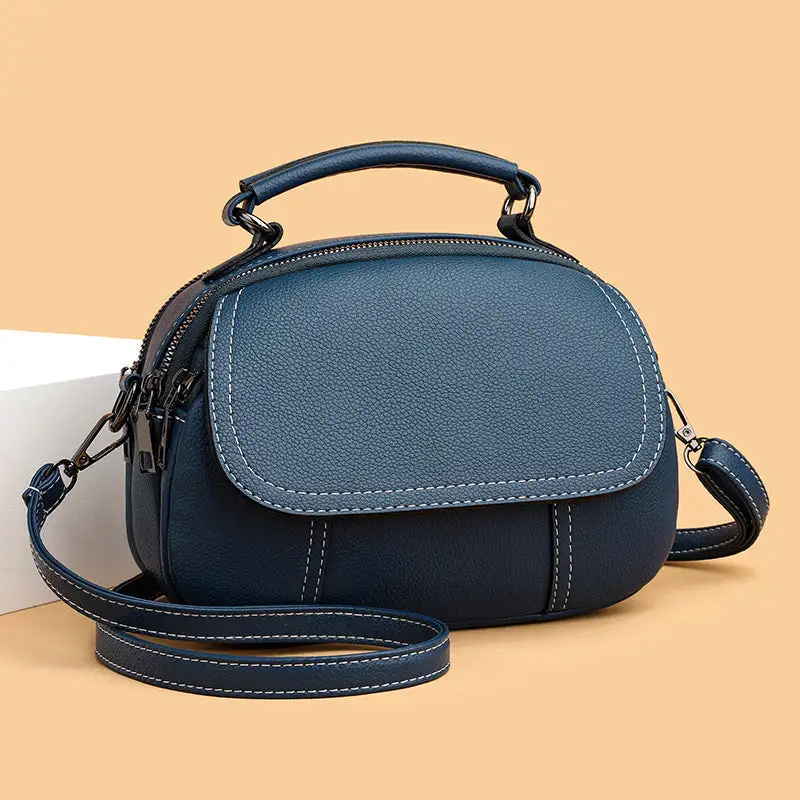 Minimal Compact Round Crossbody Bag