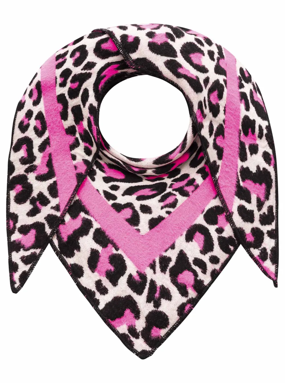 Relaxed Cotton Wool Leopard Pattern Fashion Scarf