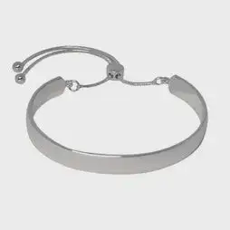 Polished Plain Cuff Slider Bracelet