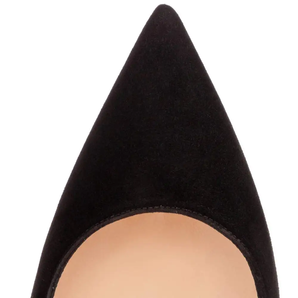 Sleek Pointed Toe Chunky Heel Pumps