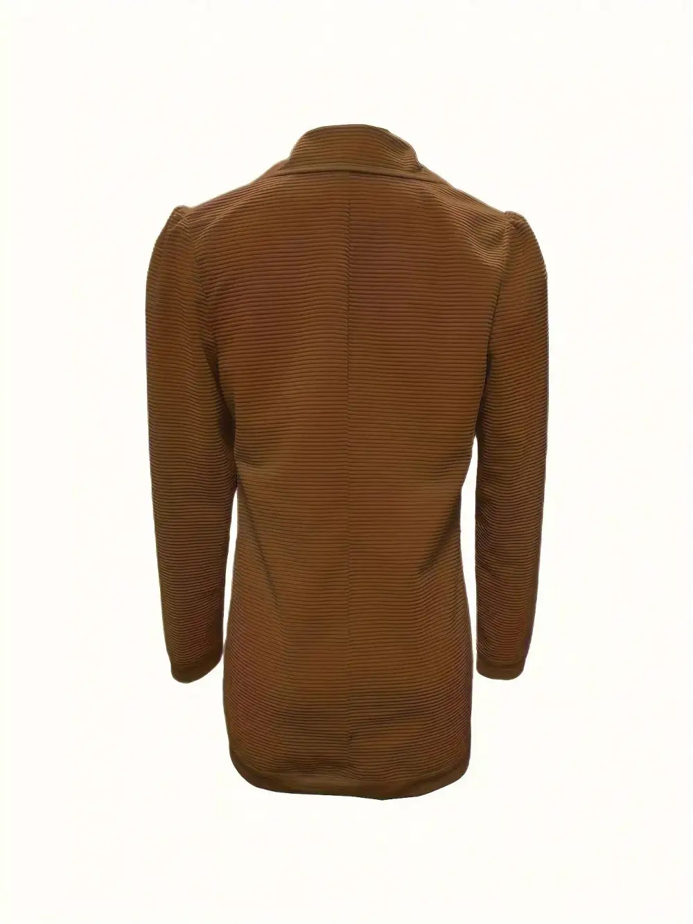 Double-Breasted Textured-Knit Blazer