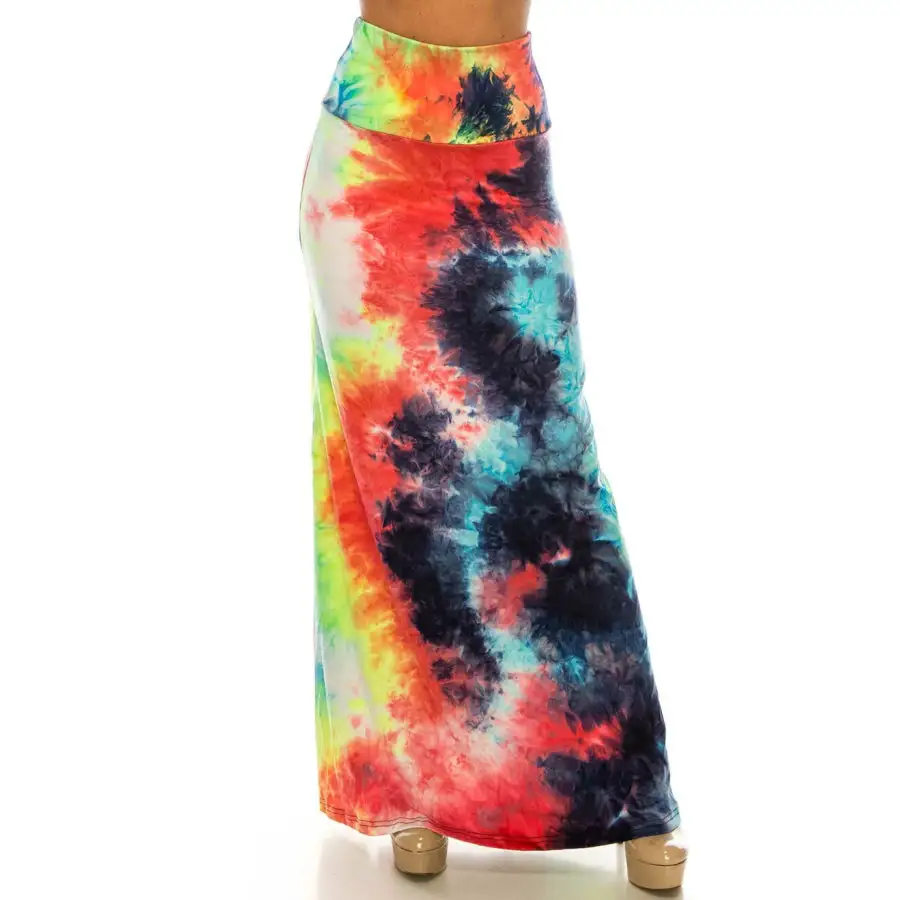 Buttery Soft Maxi Skirt Summer Tie Dye