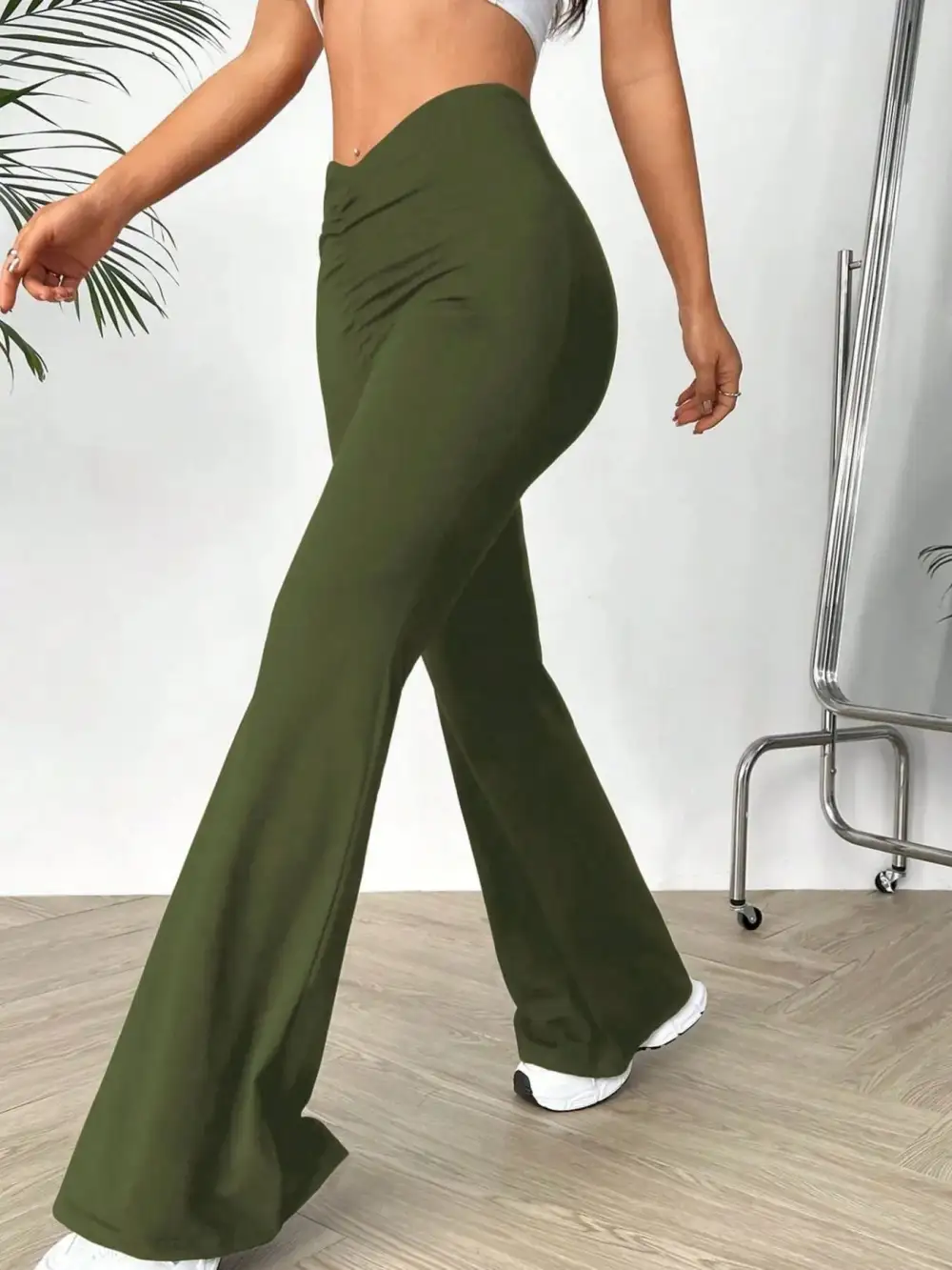 High Waisted Flared Pants