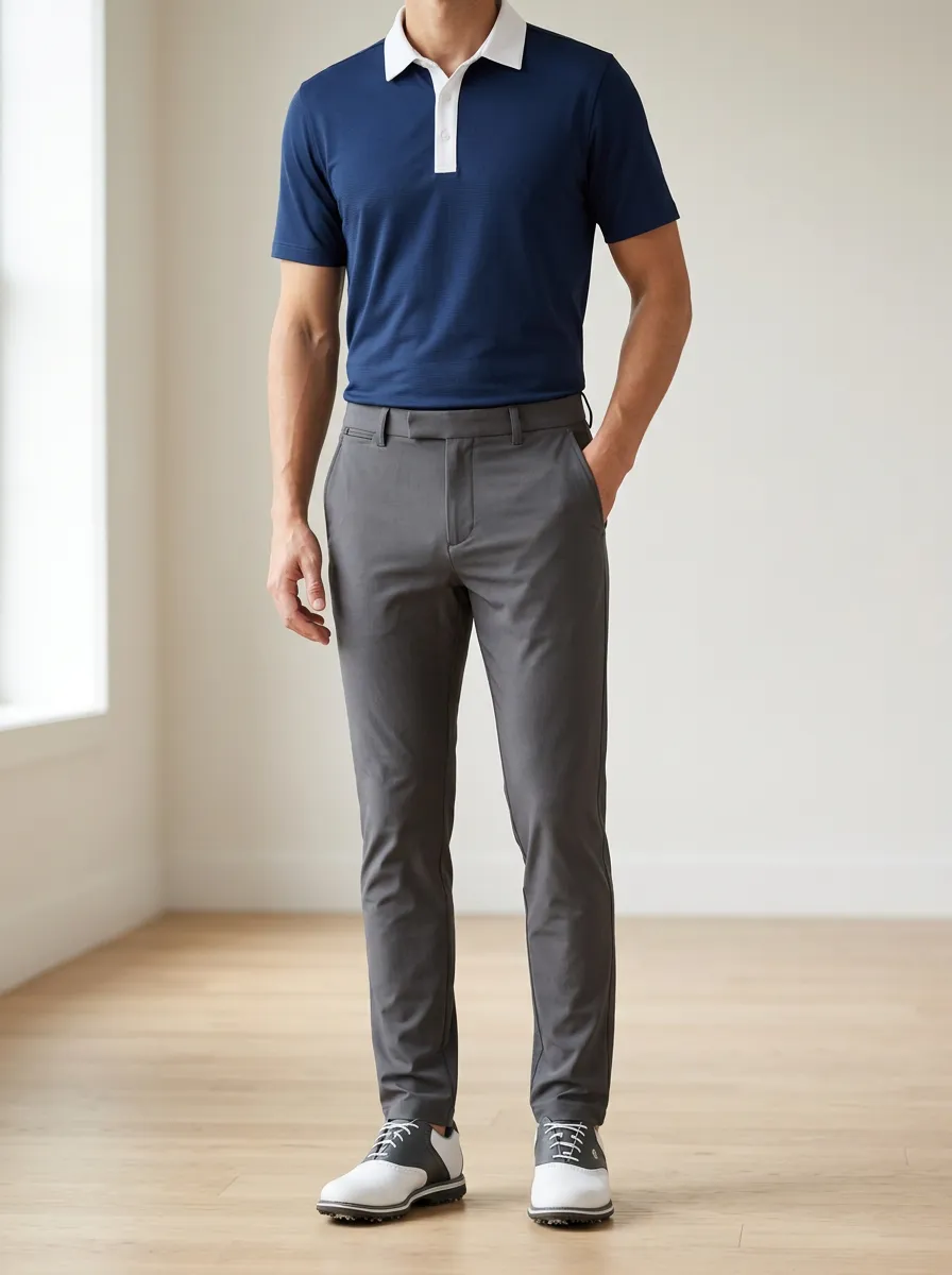 Men'S Golf Lover Slim Fit Performance Trousers