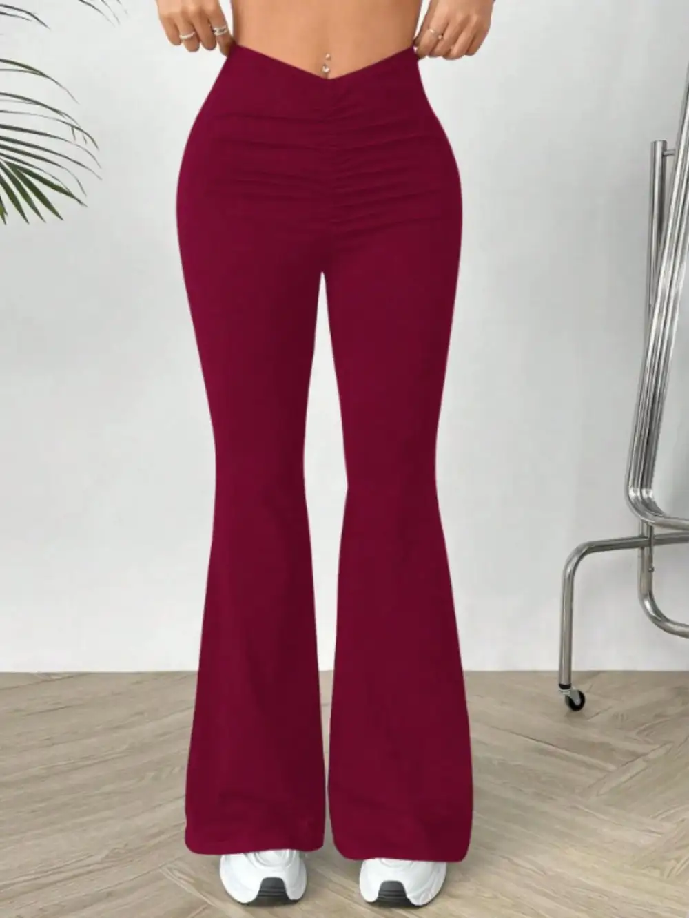 High Waisted Flared Pants