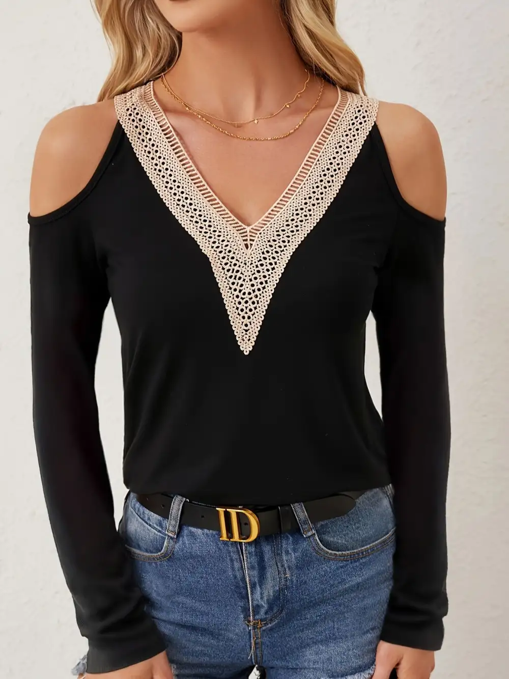 Elevated Casual Lace Crochet Shirt