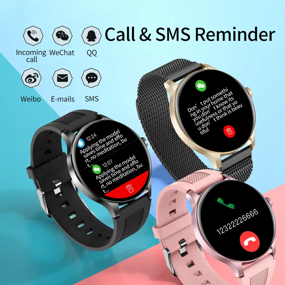 SENBONO NY20, Smart Watch Men Women 360*360 HD Screen Blood Oxygen BP/HR Fitness Tracker IP68 waterproof Sports Smartwatch