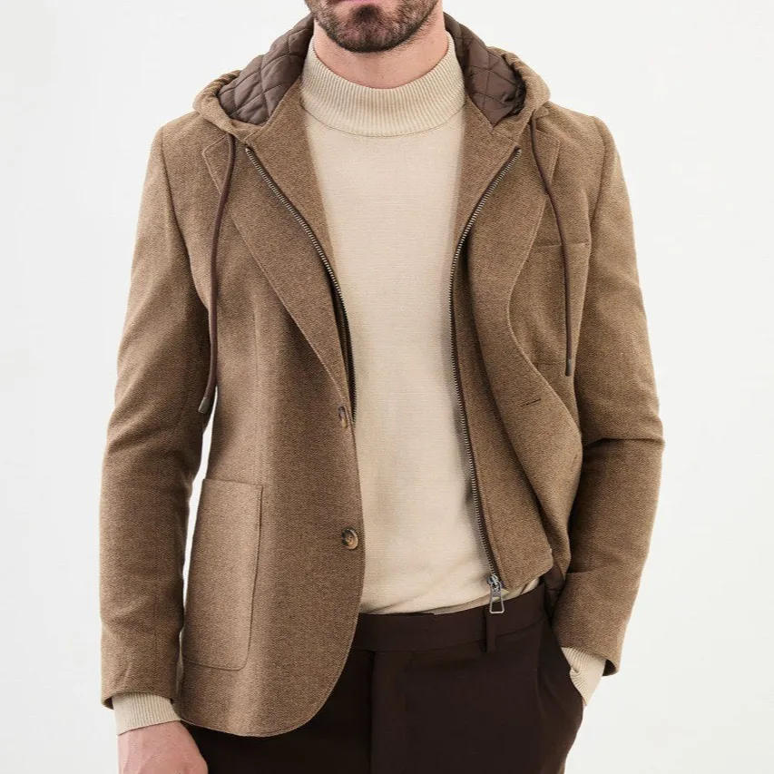 Refined Slim Fit Hood Blazer