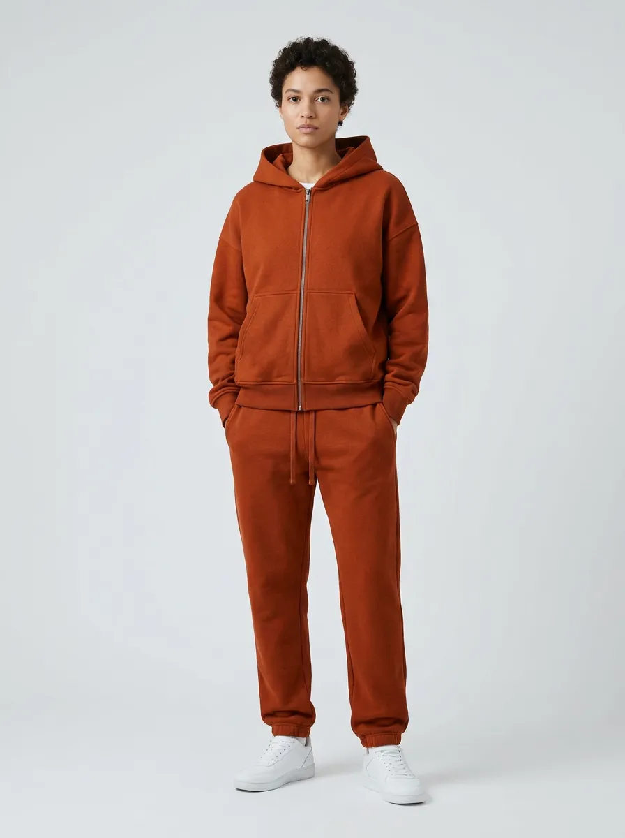 Unisex Comfort Jogger Hooded Zip Tracksuit Set