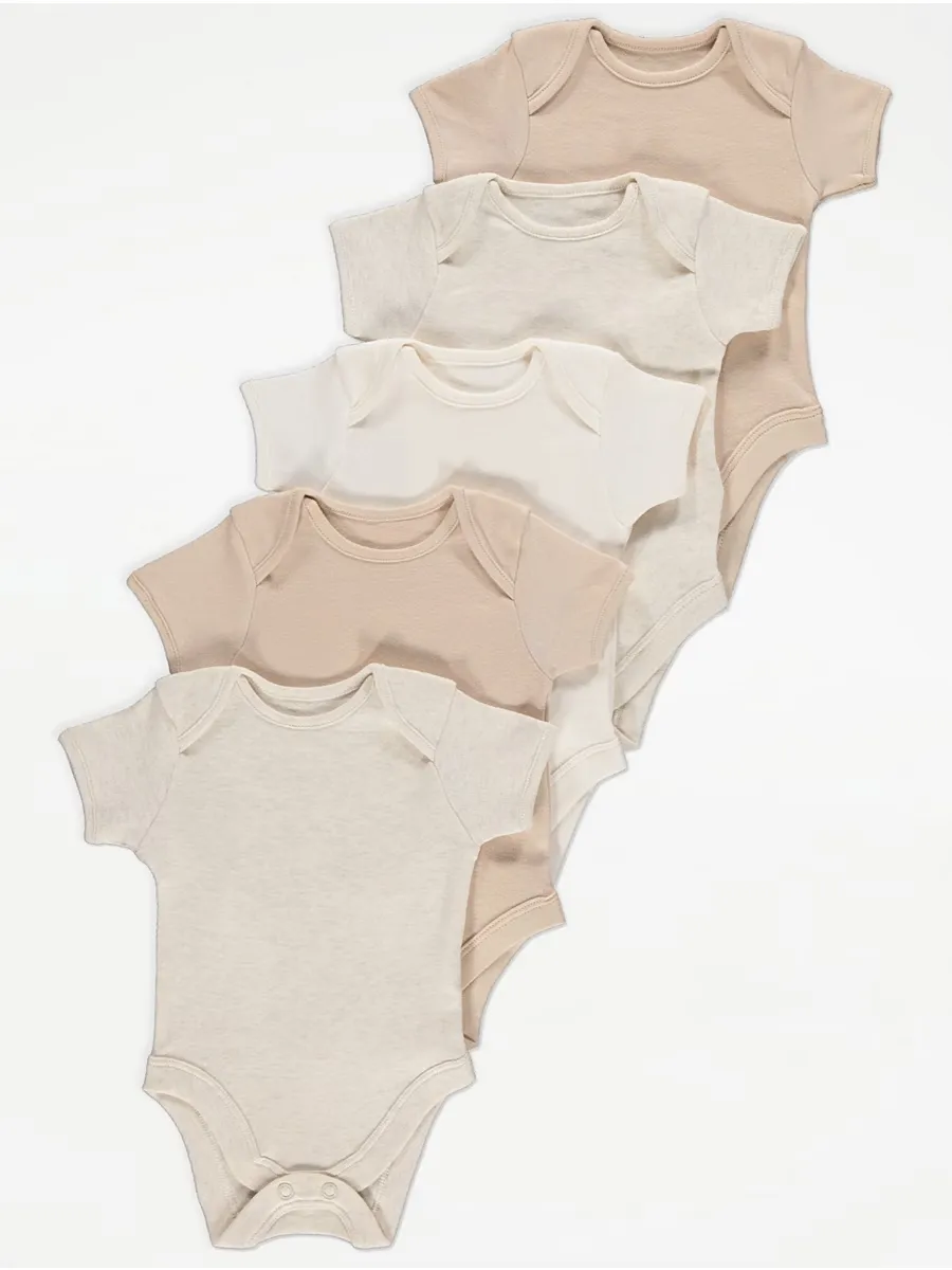 Short Sleeve Bodysuits 5 Pack
