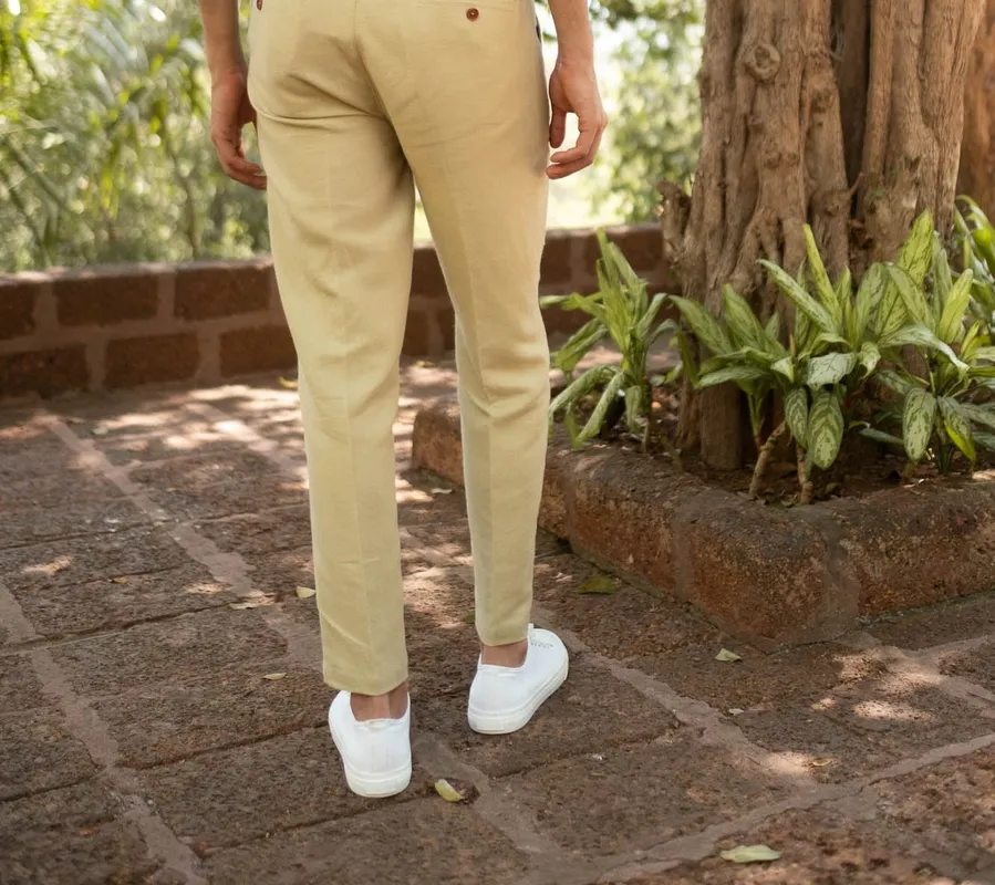 Natural Hemp Slim Fit Pants