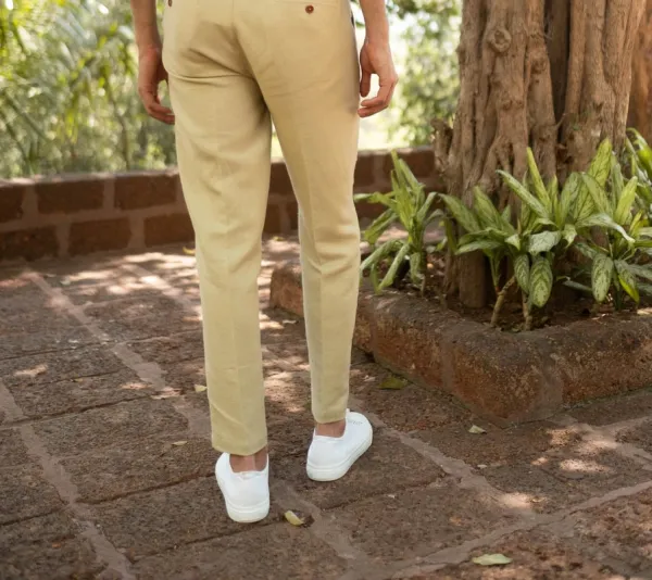 Natural Hemp Slim Fit Pants