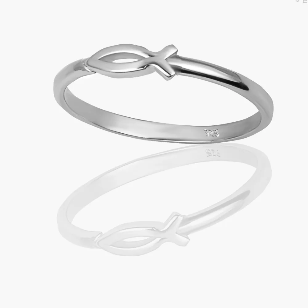 Sculpted Ichthys Statement Ring