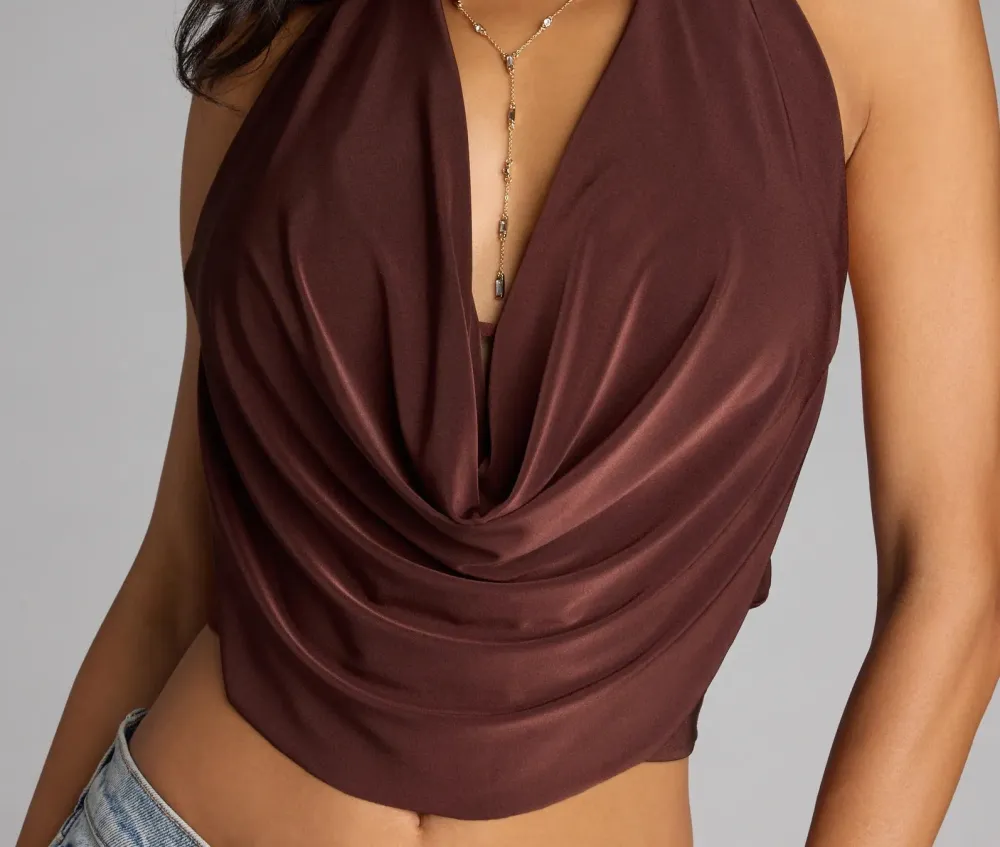 Halter Sleeveless Cropped Top