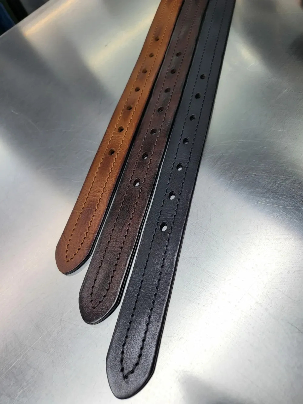 Gold Buckle Genuine Leather Belt
