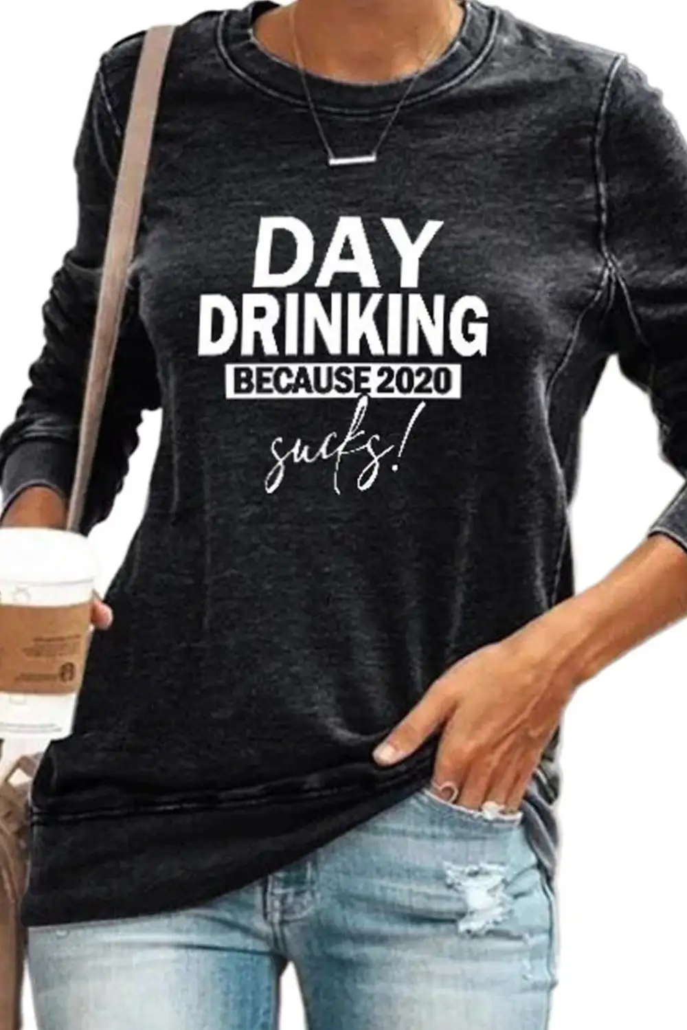 Day Drinking Because Sucks Sweatshirt