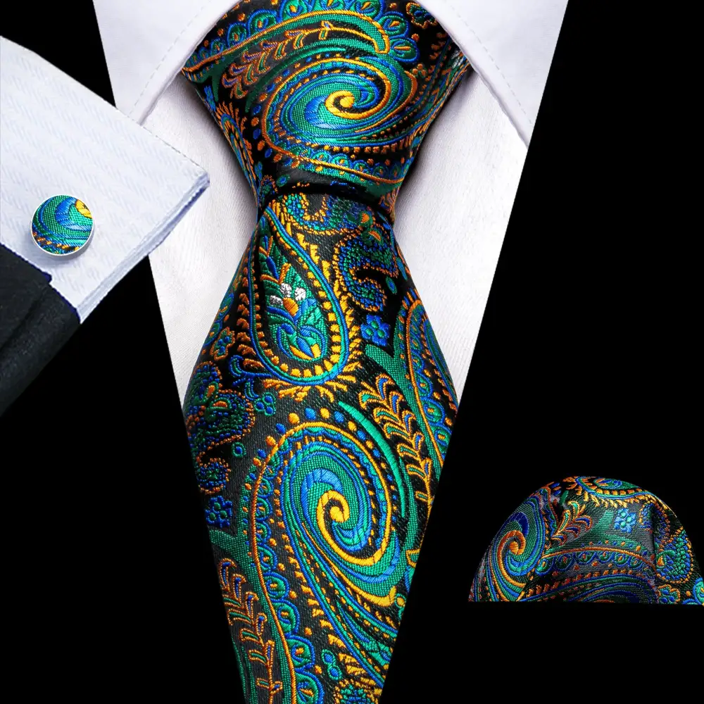 Paisley Business Necktie Set