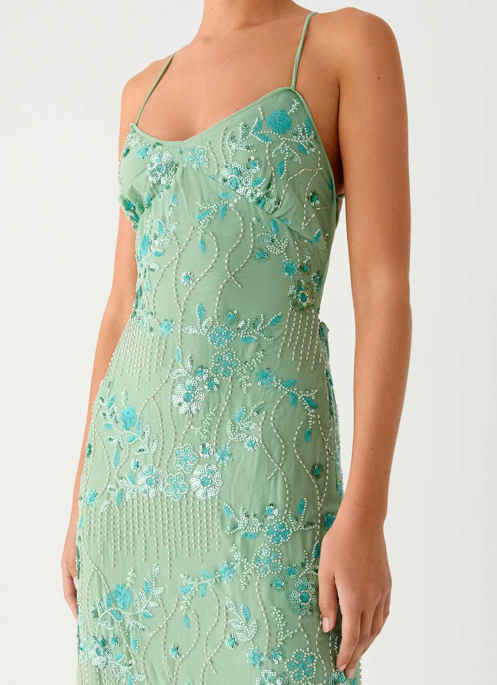 Modern Sequin Cami Maxi Dress