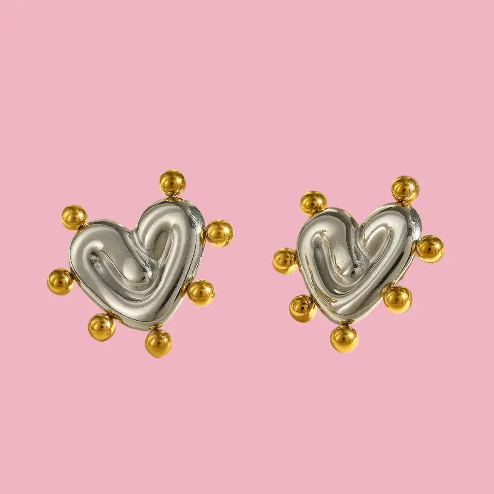 Heart Bead Earrings