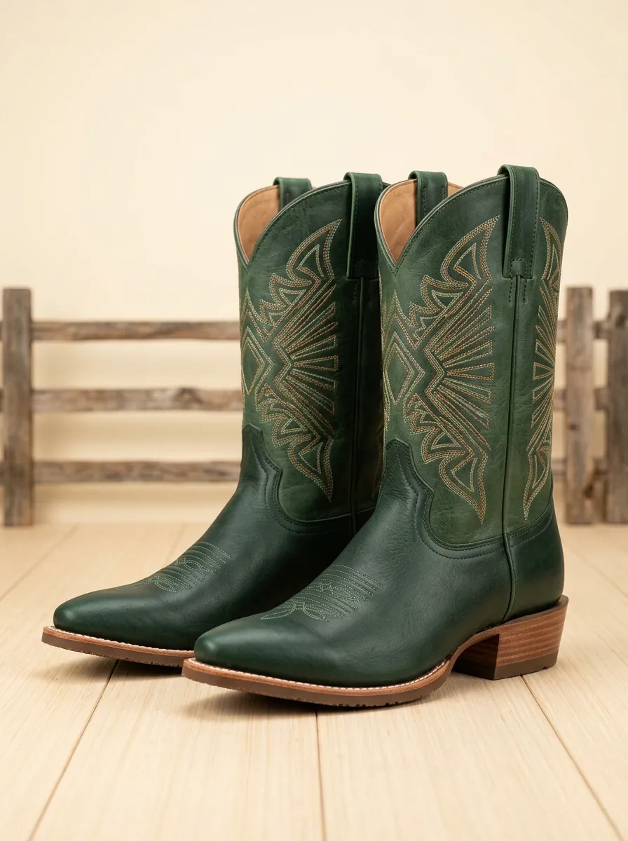 Women's Western Embroidered Stitched Cowboy Boots