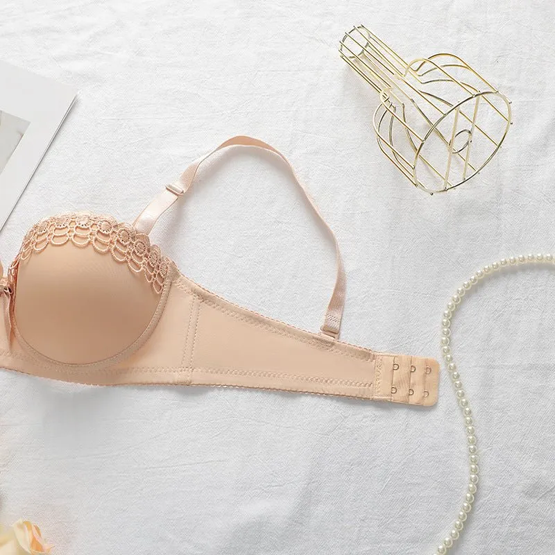Butterfly Embroidered Non-Slip Underwire Set