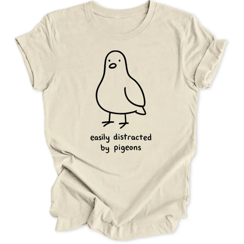 Distracted by Pigeons Unisex T-Shirt