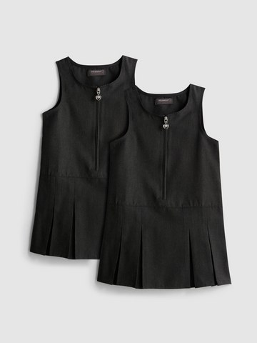 3-7yrs | 2pk Pleated Pinafore School Dresses detail 2