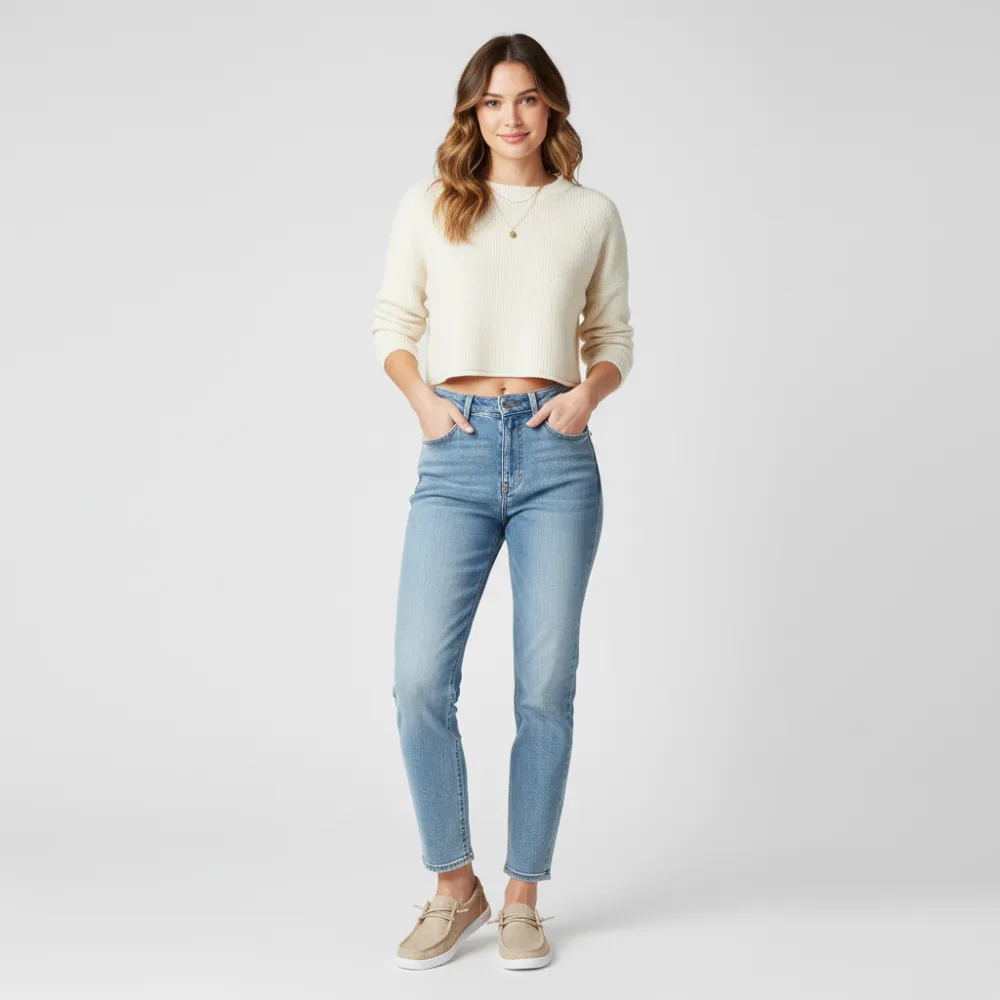 Wendy Ranch Textured Casual Slip On Shoes