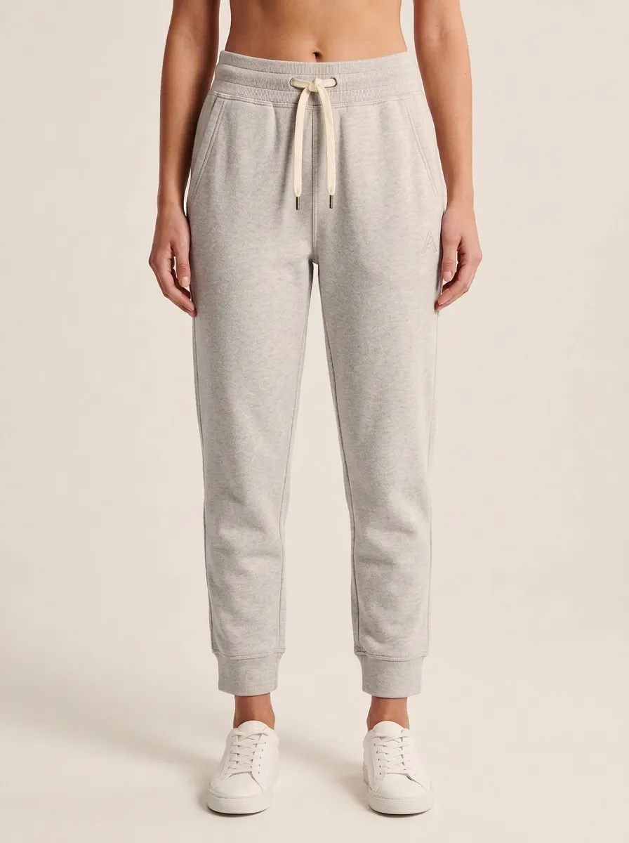 Women's Classic Drawstring Embroidered Sport Pants