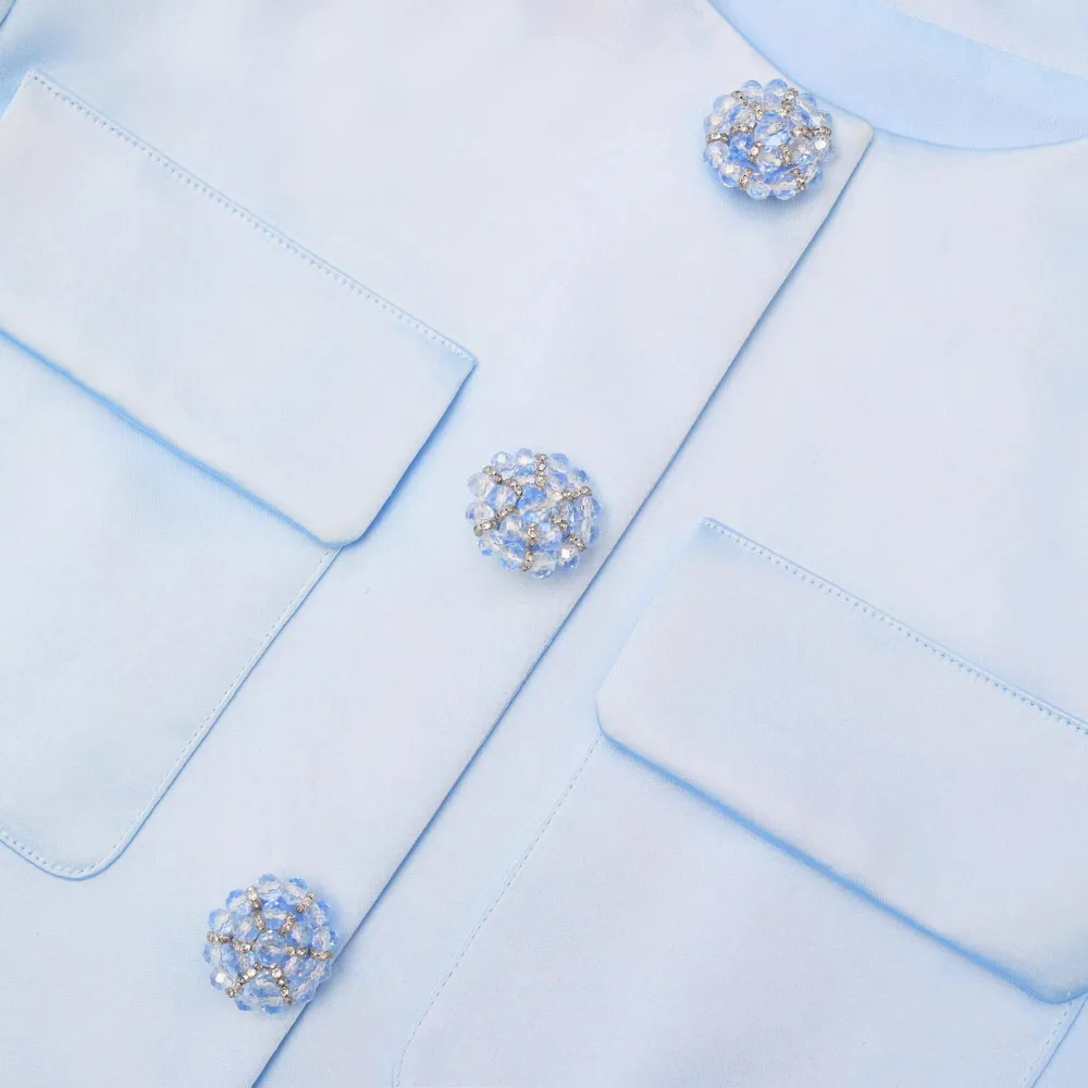 Blue Satin Jacket