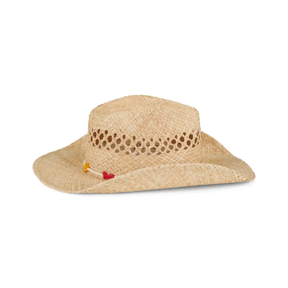 Fish Bead Raffia Cowboy Hat