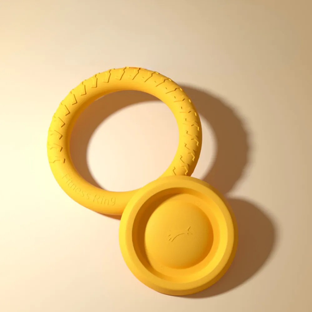 Pet Dog Training Frisbee | Dog Training Pull Ring and Flying Plate | Dog Toy | Dog Flying Toy | Dog Interactive Toy