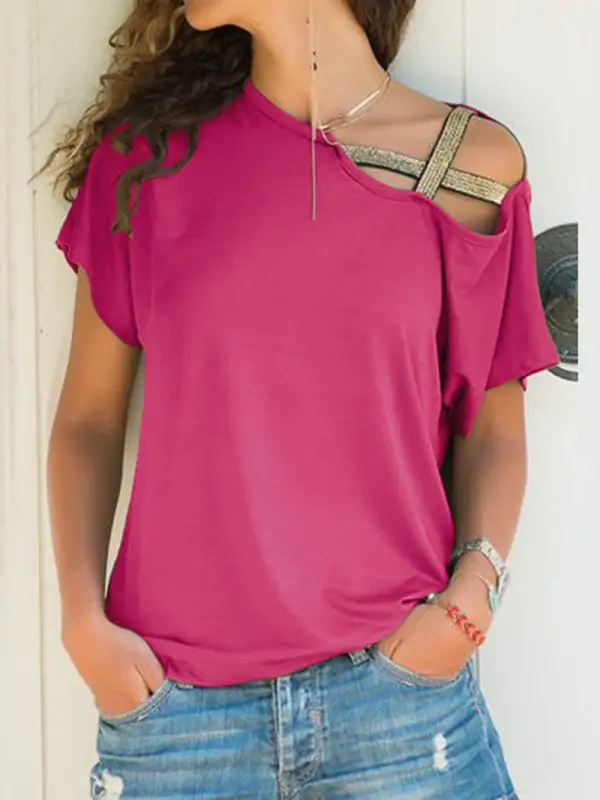 Refined Short-Sleeve Knit T-Shirt