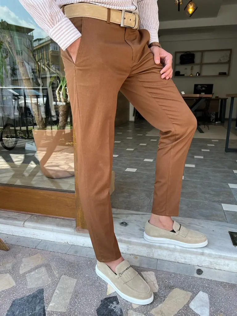 Office Ready Slim Fit Refined Tailored Trousers