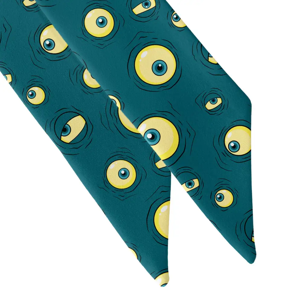 Eyeballs Motif Hair Scarf