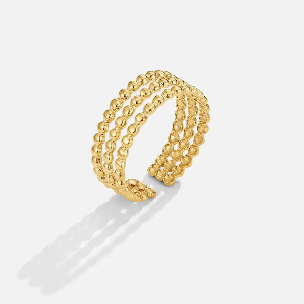 Beaded Adjustable Ring