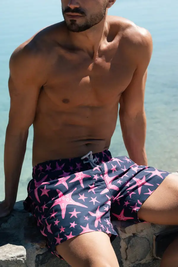 Pink Starfish Swim Shorts