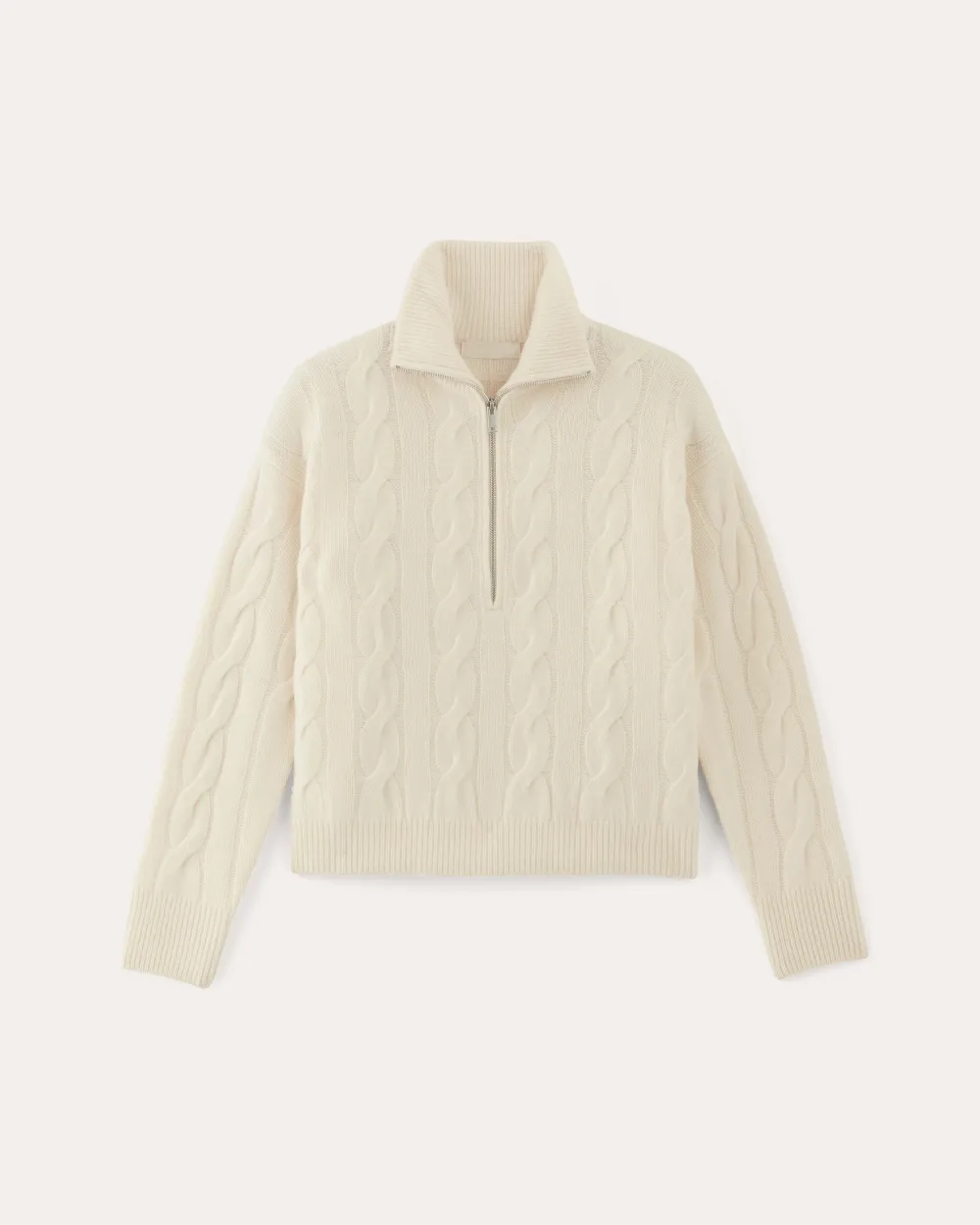 The Cable Half-Zip in Luxe