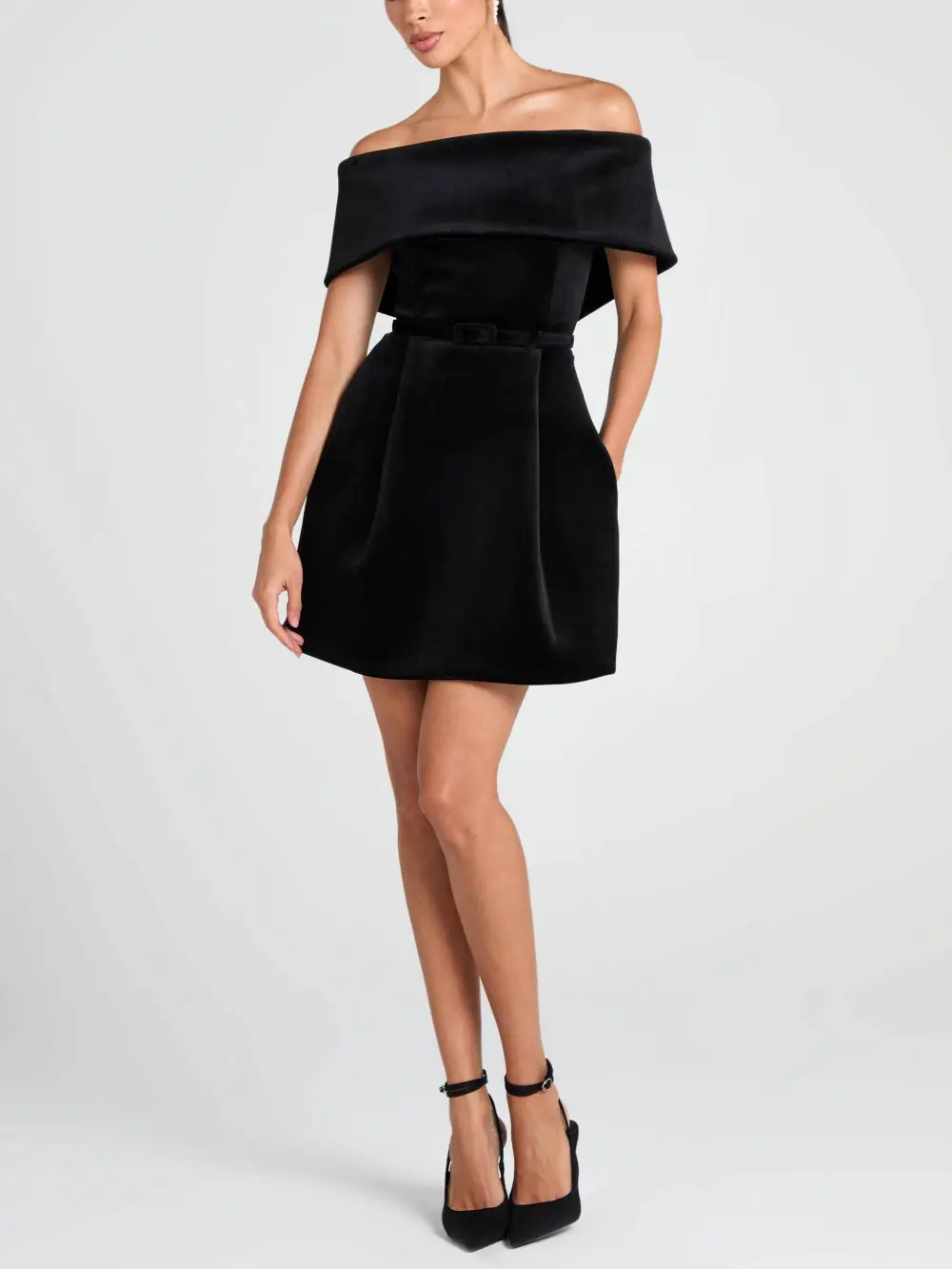 Off the Shoulder Elegant Mini Dress