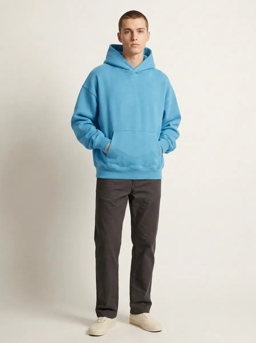 Modern Layer Pullover Unisex Hooded Sweatshirt