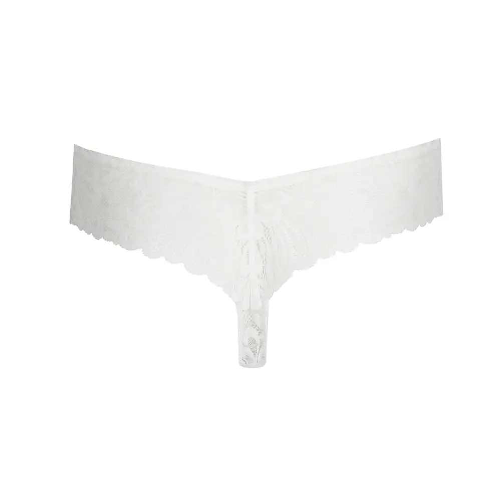 Women's Cheeky Cotton Gusset Lace Cotton Tanga Panty