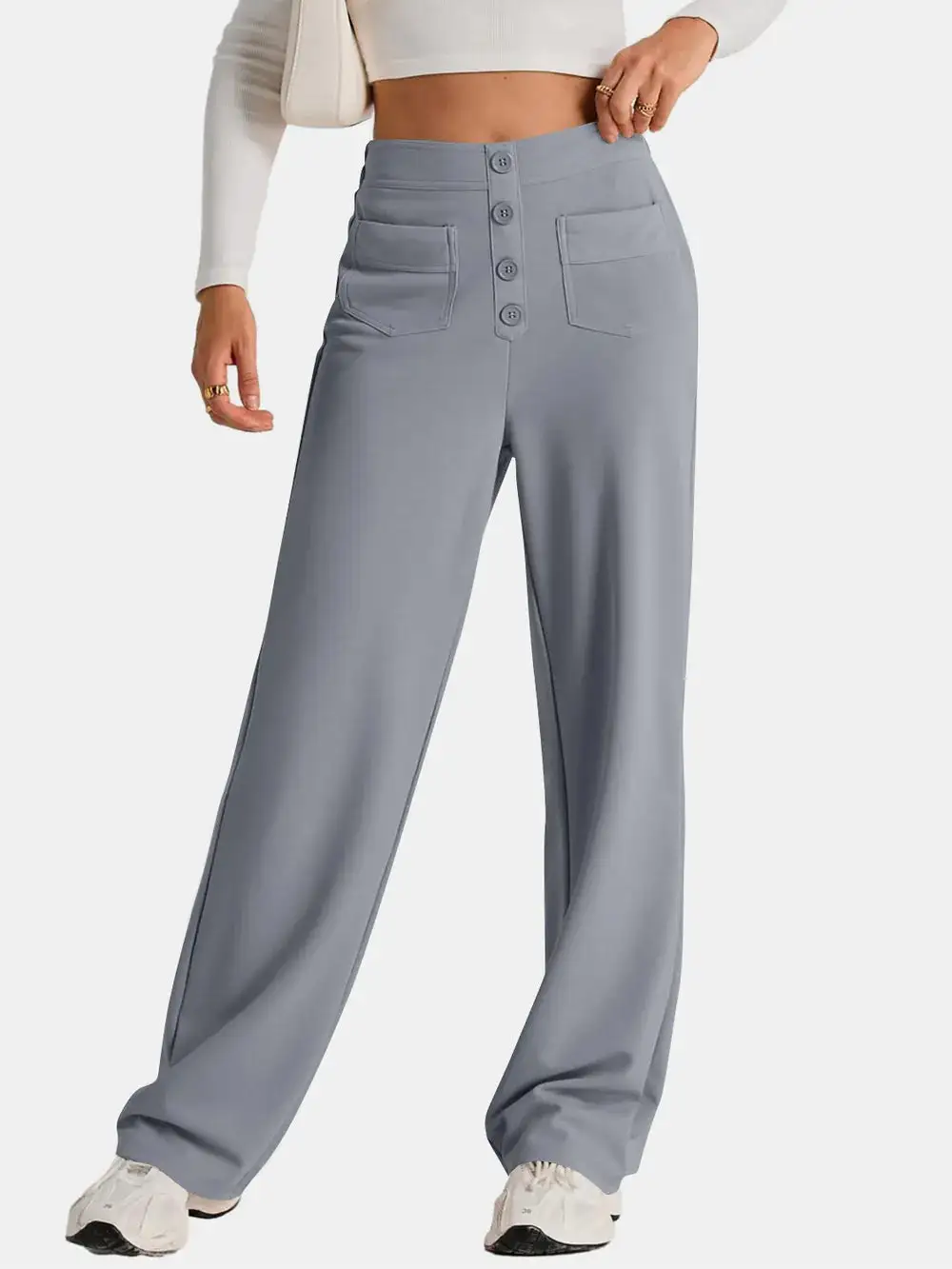 Wide Leg Comfort Fit Pants