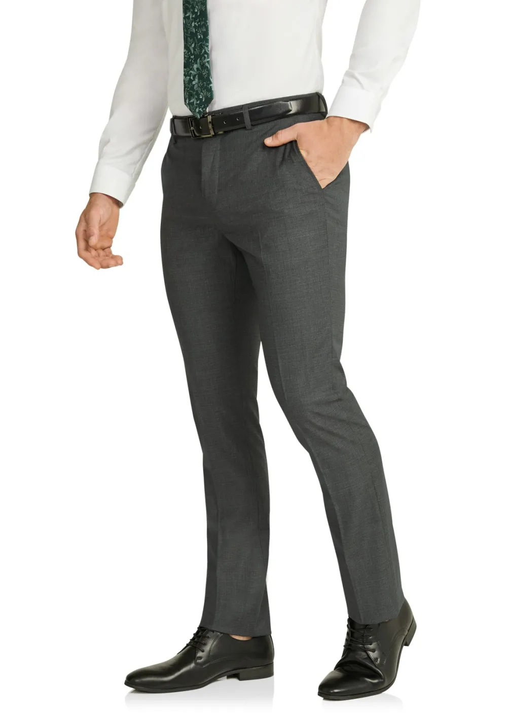 High-End Tailoring Charcoal Grey Slim Suit