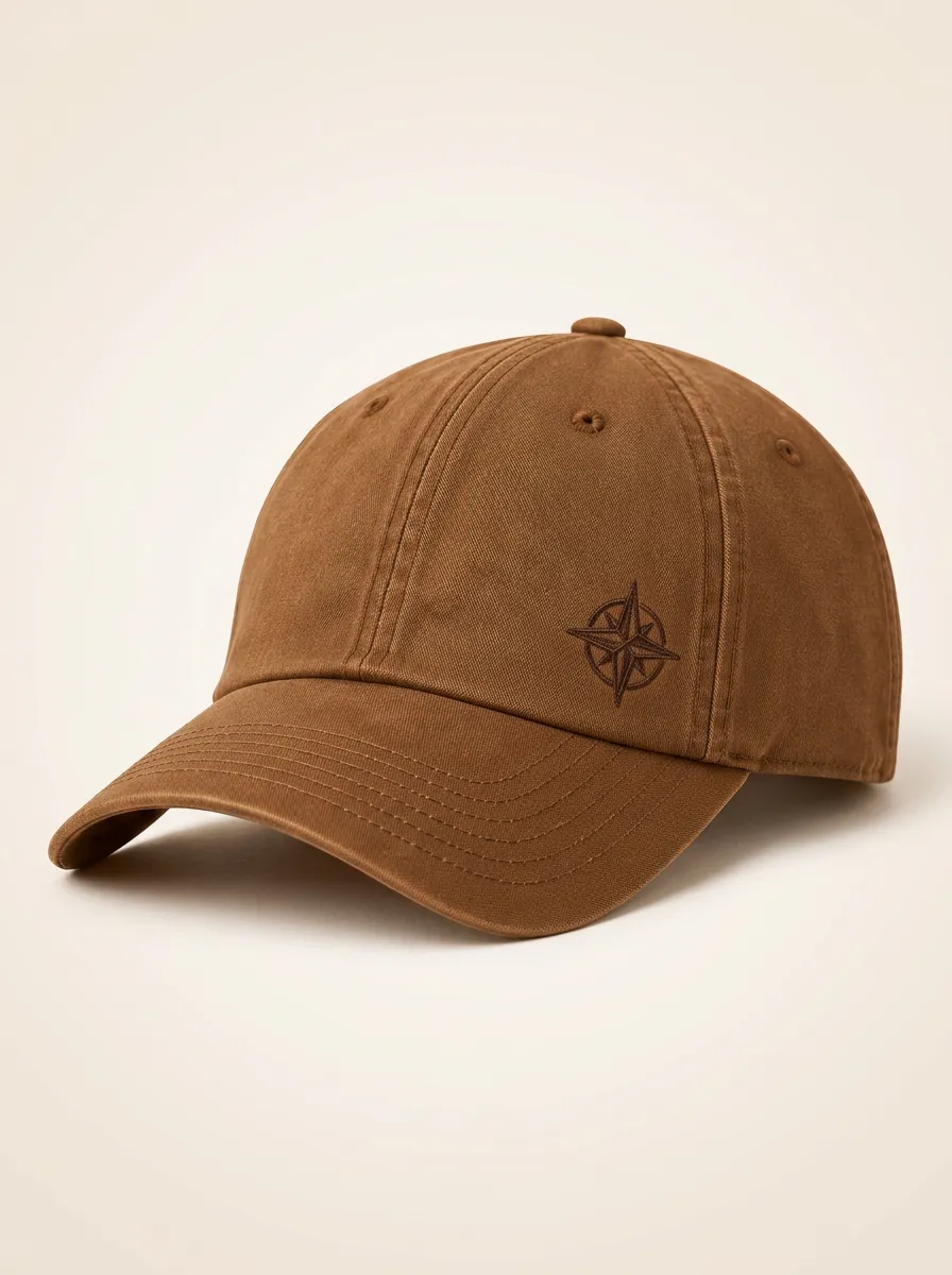 Classic Profile Cap with Compass Print