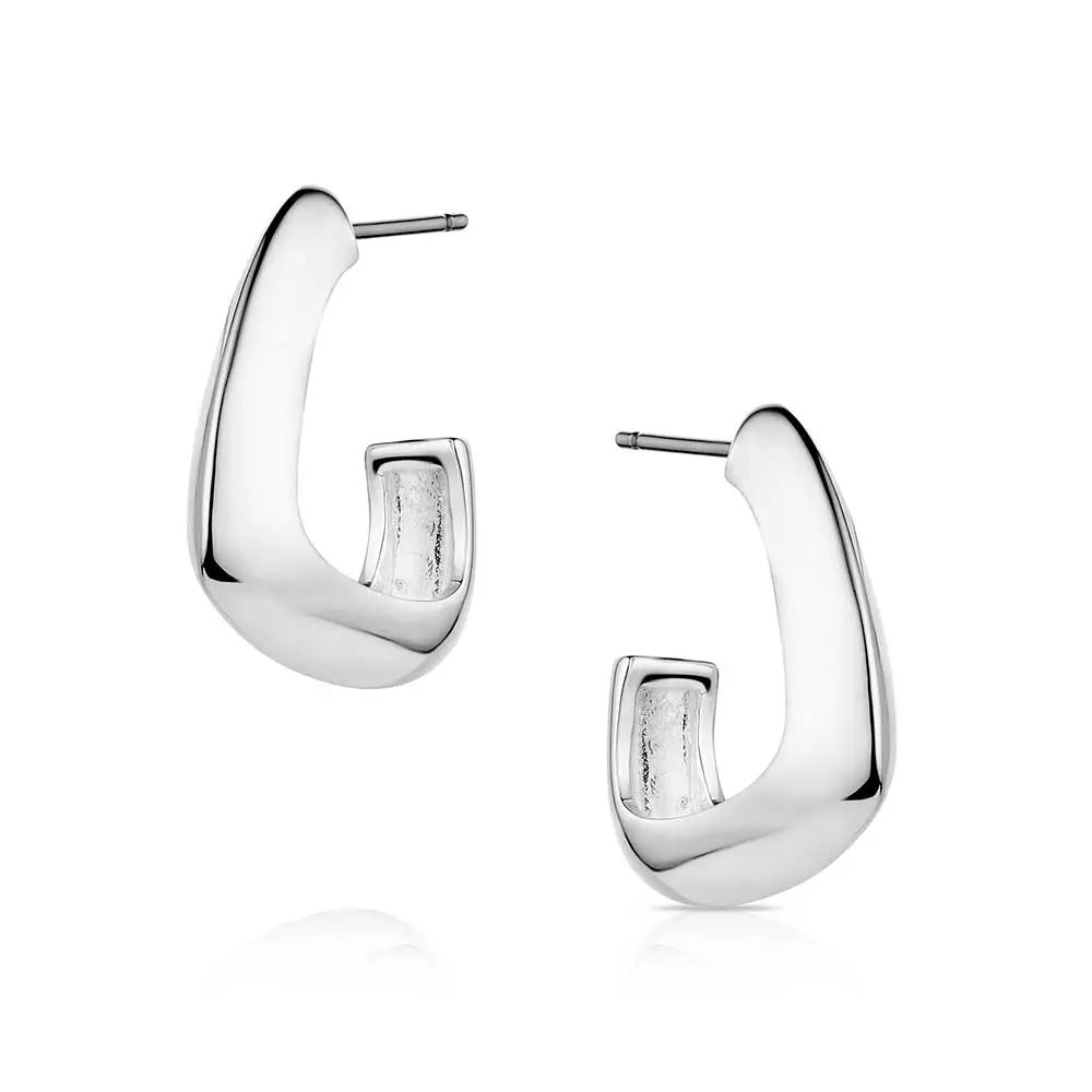 Classic Stainless Steel Hoop Earrings